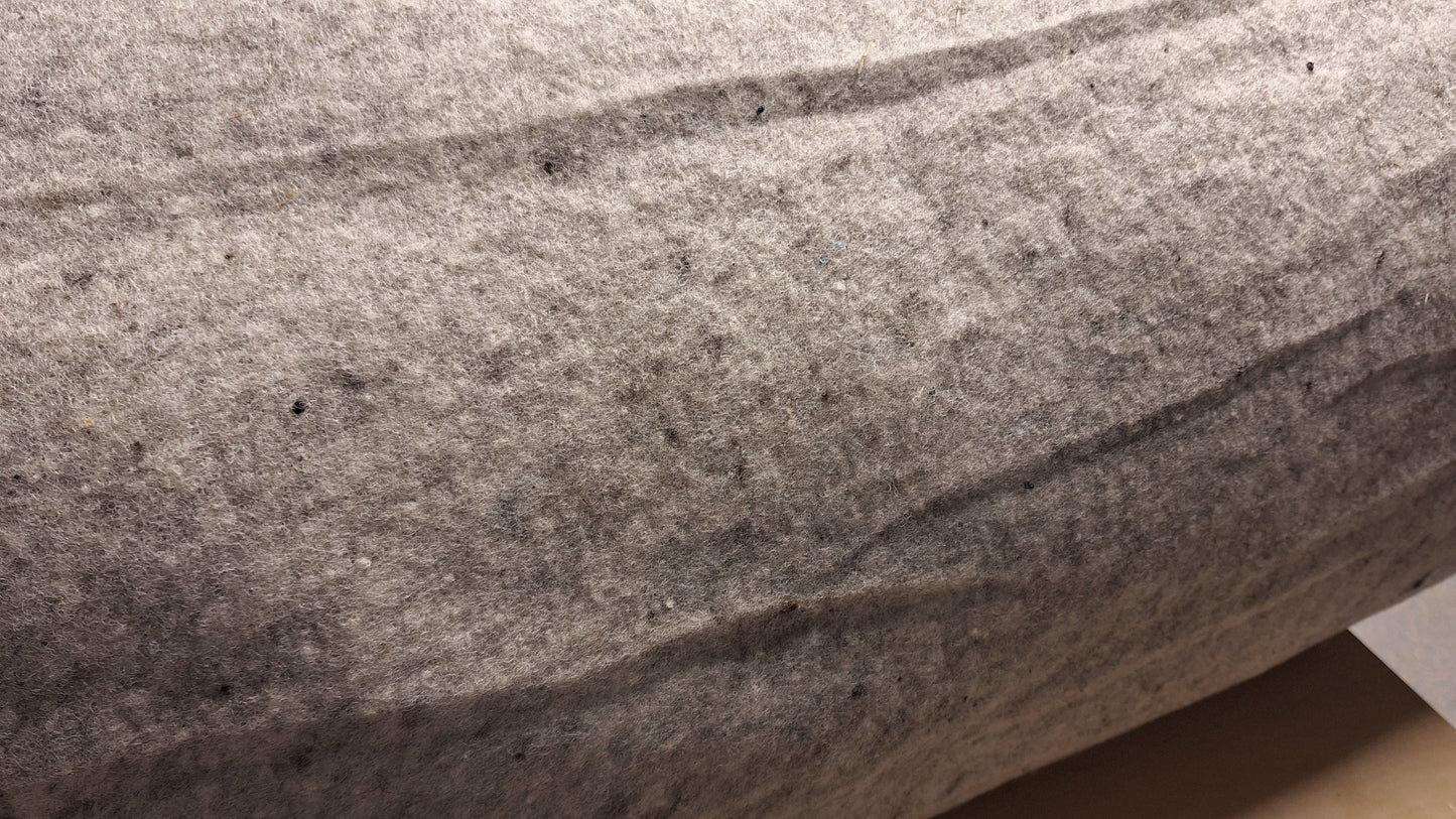 DESIGNVILT GRIJS | 5 mm | 1,6x10m | 600 gr/m2 (Kreukels)