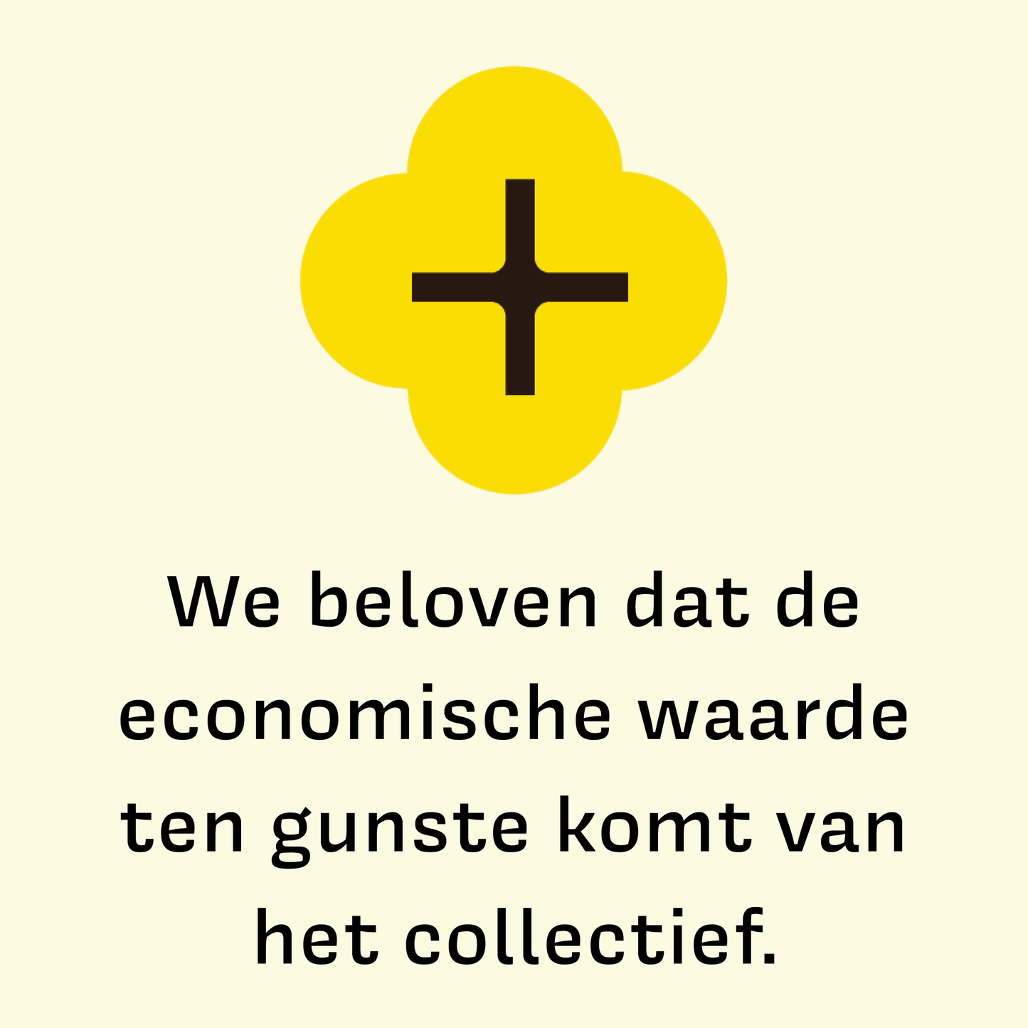 Winst voor het collectief
